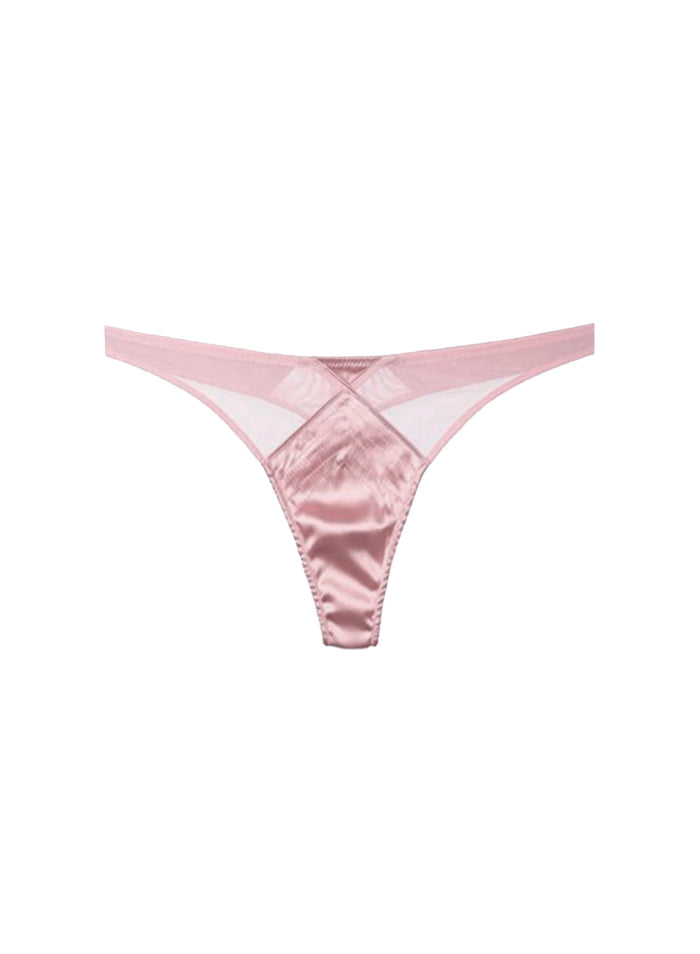Top Stitch Thong-rose pink-flat