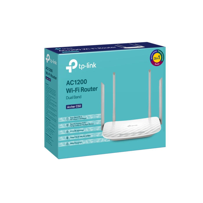 TP-Link Archer C50, AC1200 Wireless Dual Band Wi-Fi 5 Router