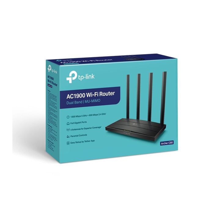 TP Link Archer C80 New AC1900 Wireless MU-MIMO Wi-Fi 5 Router