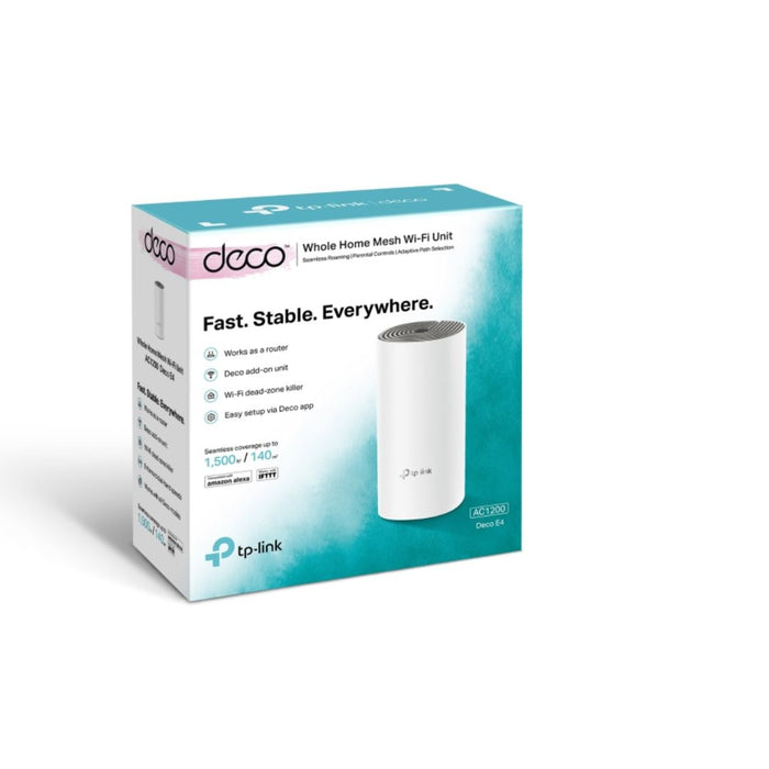 TP-Link Deco E4 AC1200 Whole Home Mesh Wi-Fi 5 System 1-Pack