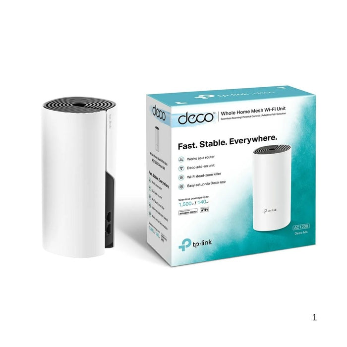 TP-Link Deco M4 AC1200 Whole Home Mesh Wi-Fi 5 System 1-Pack