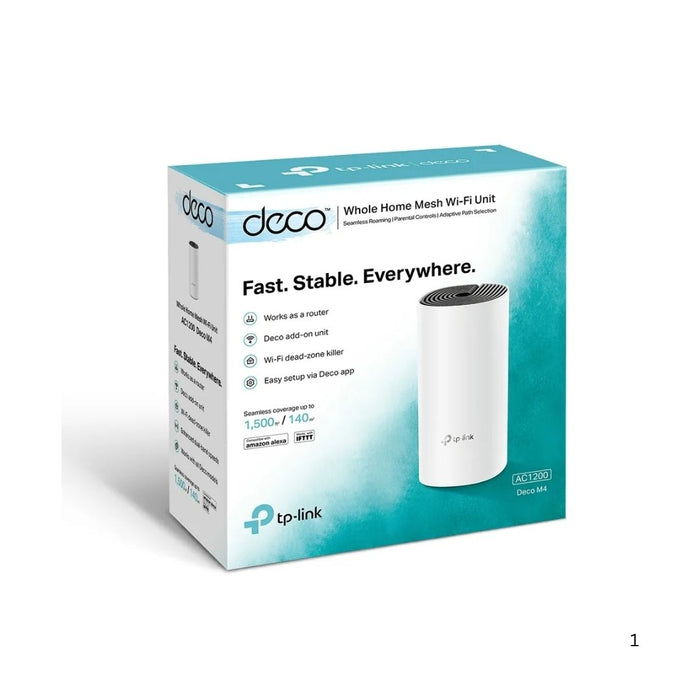 TP-Link Deco M4 AC1200 Whole Home Mesh Wi-Fi 5 System 1-Pack