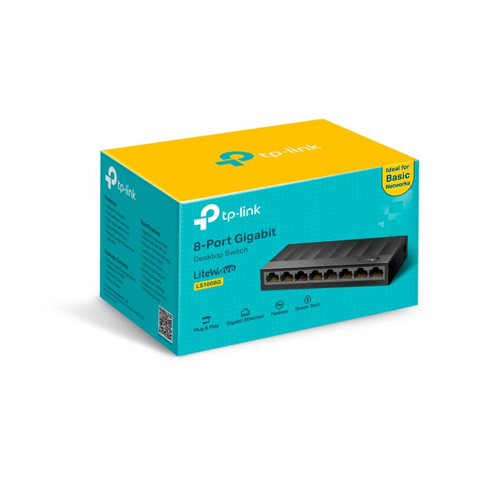 TP-Link LS-1008G, Gigabit Desktop Switch, 8 Port