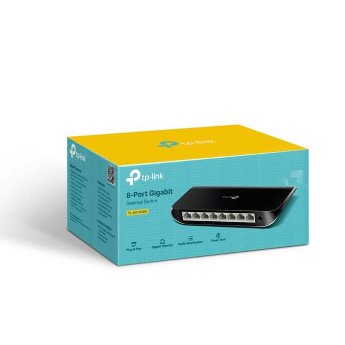 TP-Link TL-SG1008D, Gigabit Desktop Switch, 8 Port