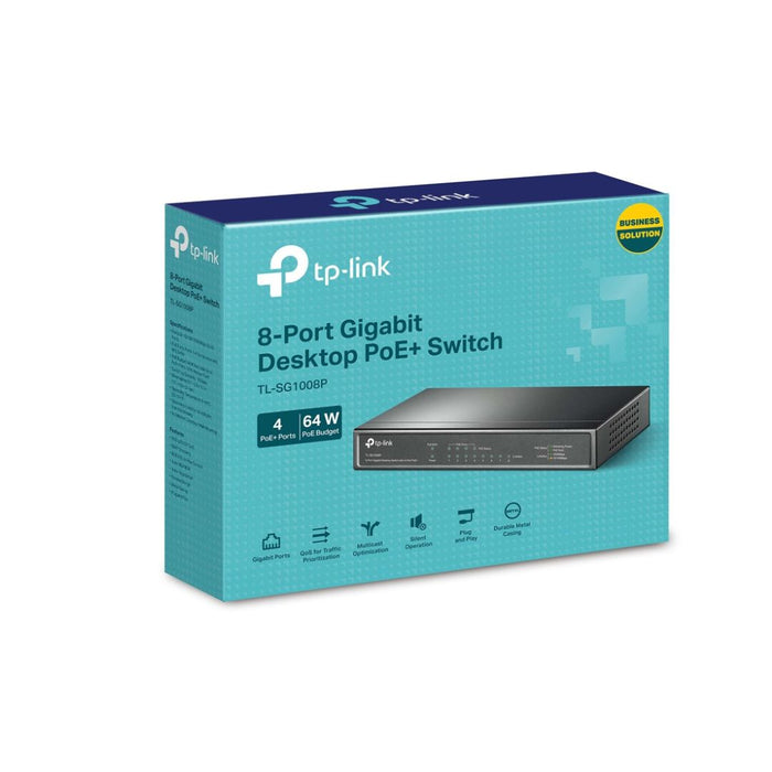 TP-Link TL-SG1008P V7, Gigabit Desktop Switch, 8 Port with 4-Port PoE+