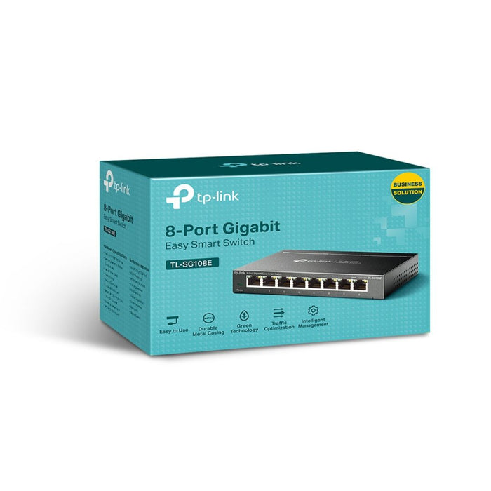 TP-Link TL-SG108E, Gigabit Desktop Switch, 8 Port