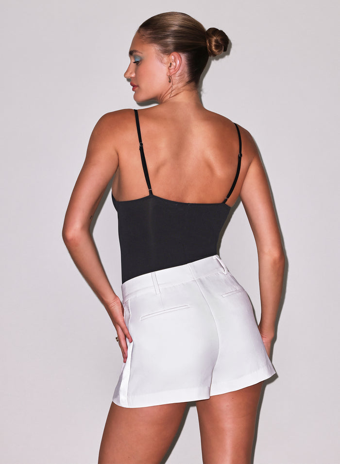 Tuxedo Short-ivory