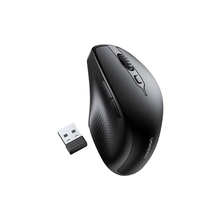 UGREEN MU101 Ergonomic Optical Wireless Mouse - Black