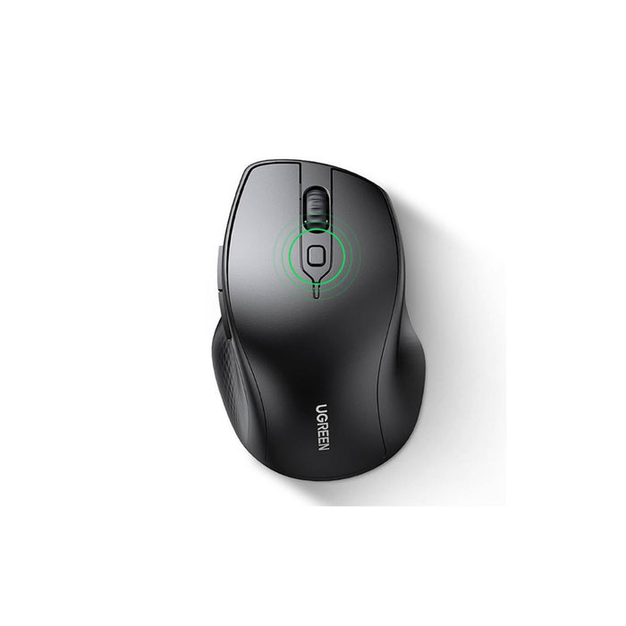 UGREEN MU101 Ergonomic Optical Wireless Mouse - Black