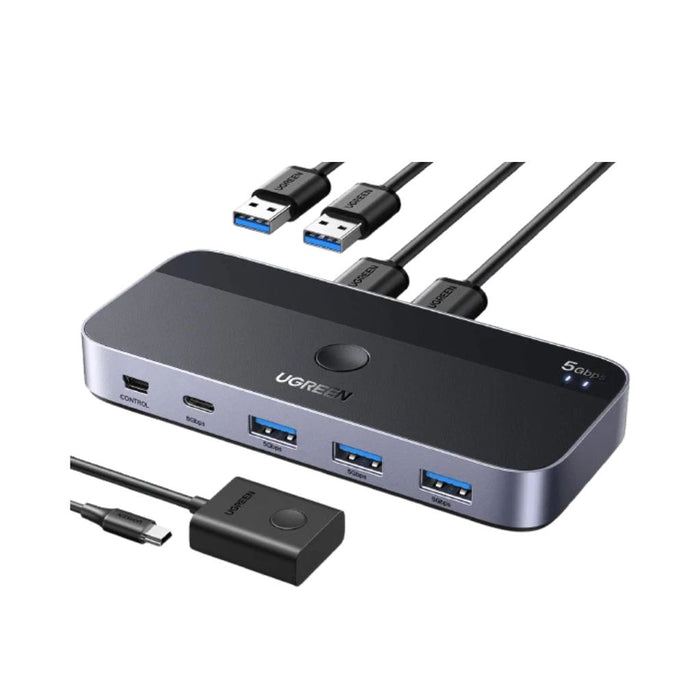 UGREEN UG-15705 USB 3.0 Computer Sharing Switch 2-in-4 Hub