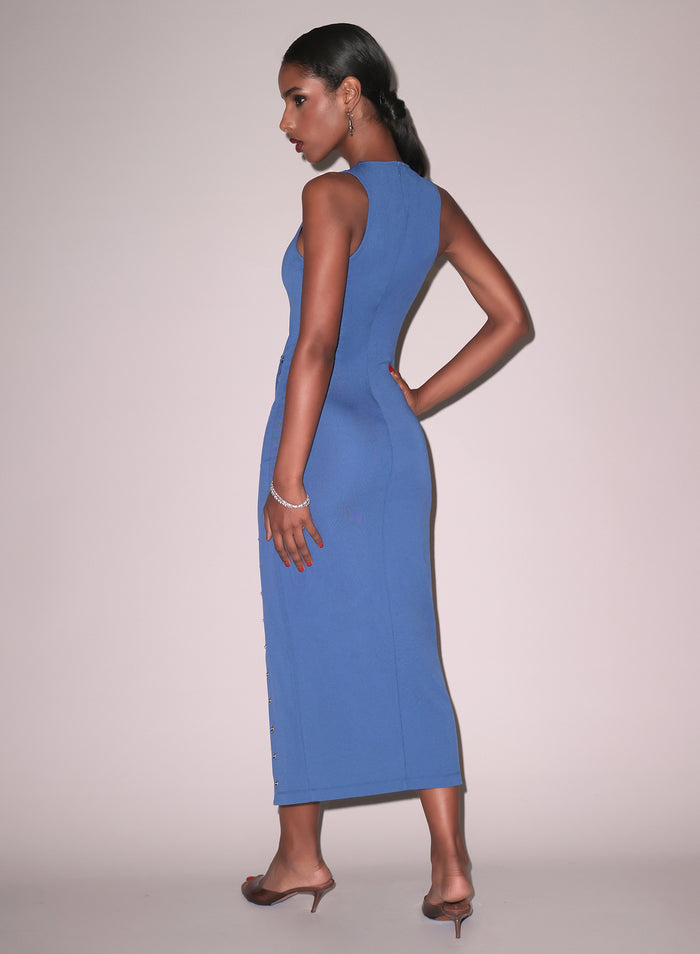 Undo Me Racer Dress-dusk blue