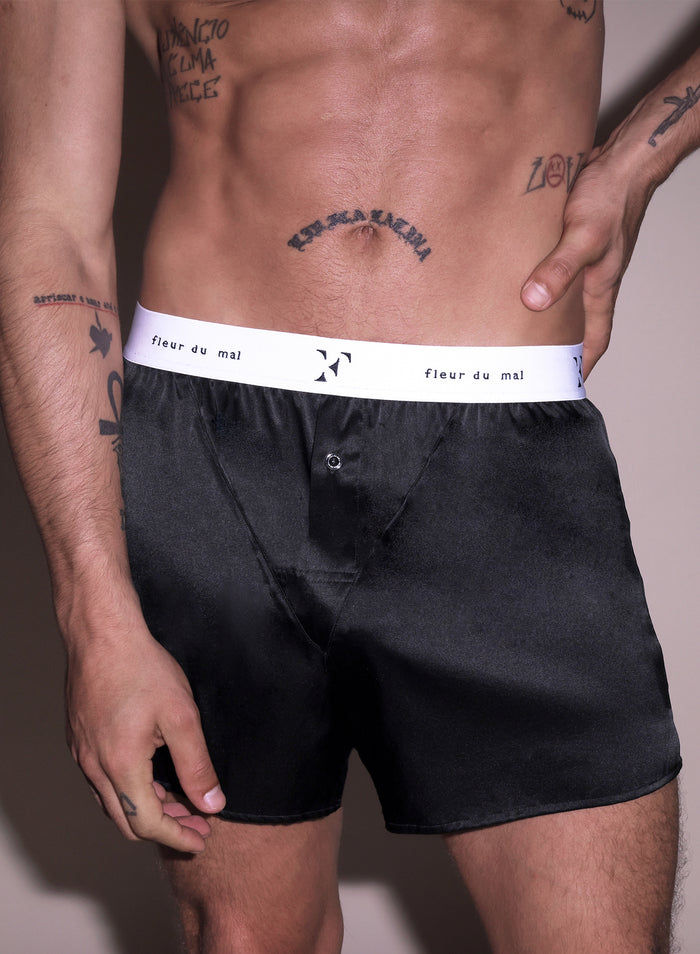 Unisex Boxer Short-black