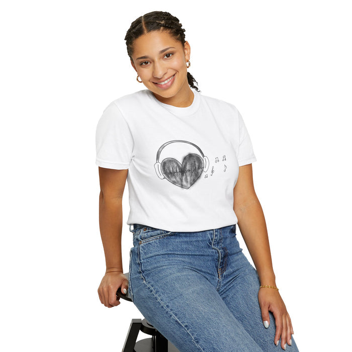 Unisex Garment-Dyed Anime Design T-shirt