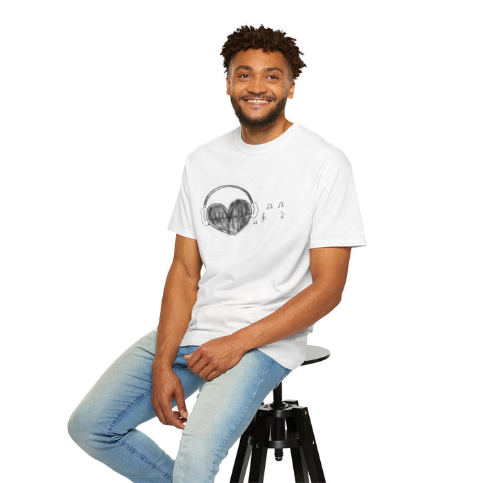 Unisex Garment-Dyed Anime Design T-shirt