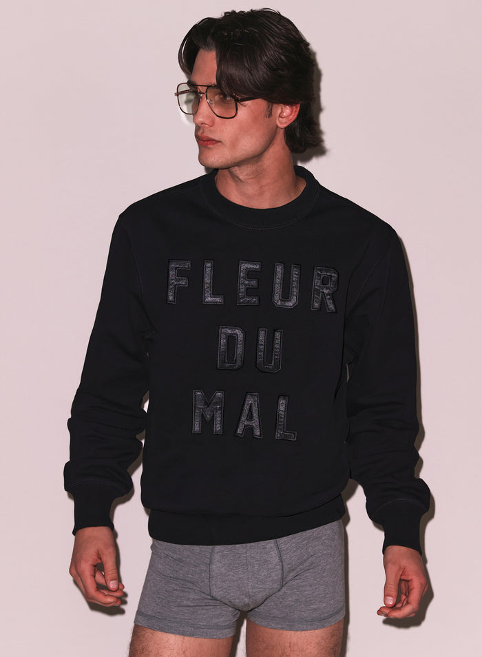 Unisex Logo Sweatshirt-black-Fleur du Mal