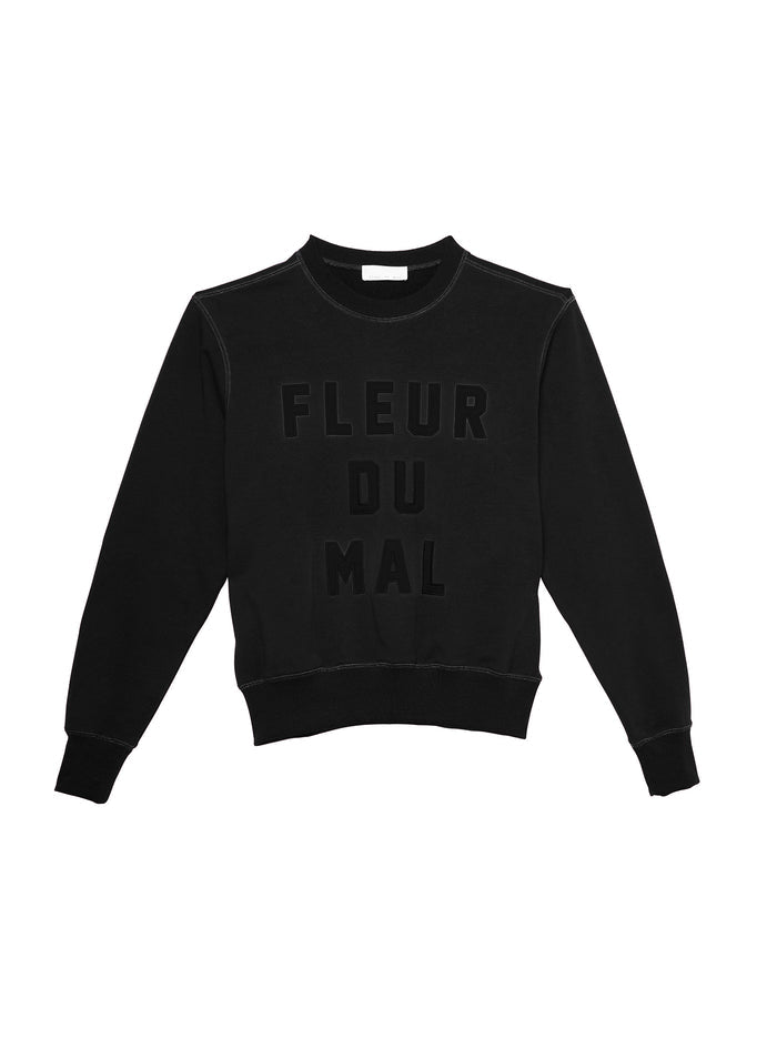 Unisex Logo Sweatshirt-black-flat