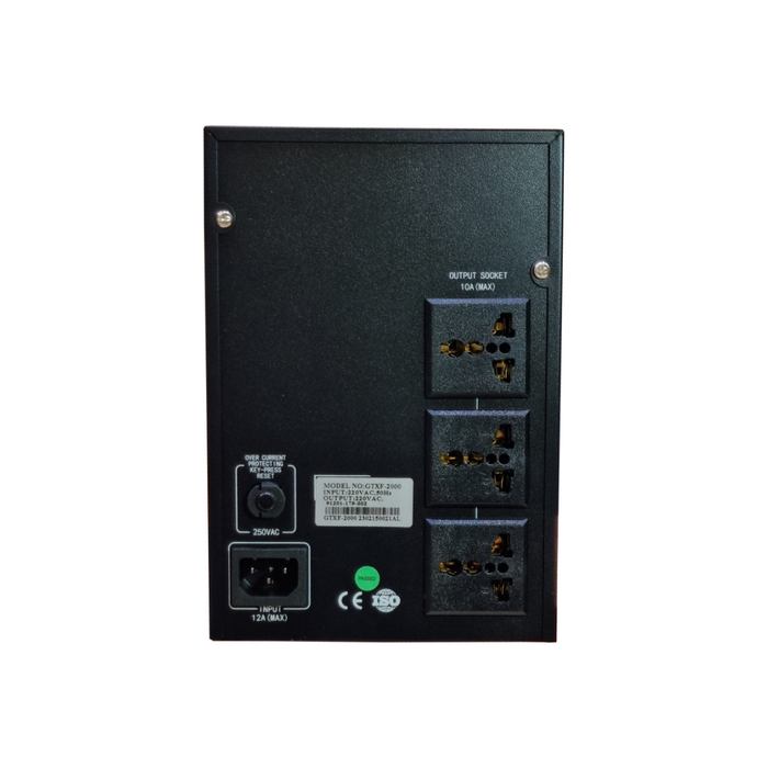 UPS Gaming GeTX GTXF-2000 (2000VA, 2KV) Line interactive, 12V-12A *2 Battery, Red Box - شركة القيم العالمية للحاسبات
