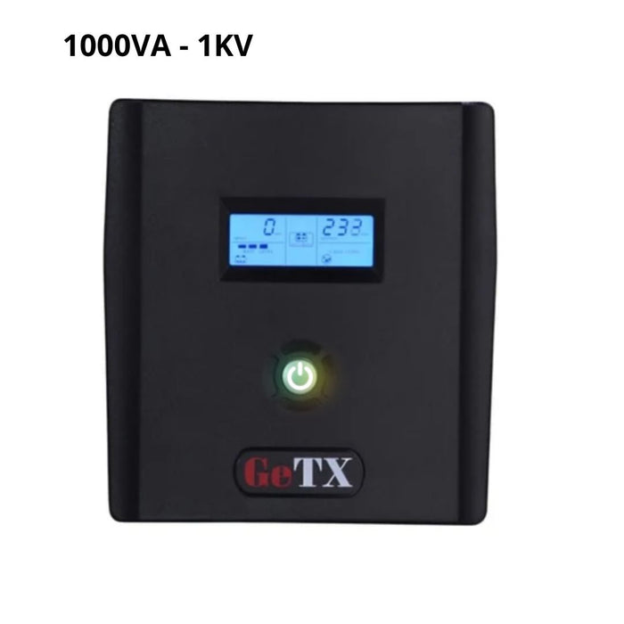 UPS GeTX GXK-1000-C (1000VA, 1KV), Line interactive, LCD Battery 12v-7a *2 - شركة القيم العالمية للحاسبات