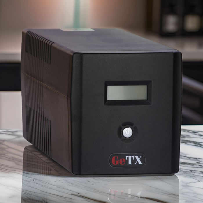 UPS GeTX GXK-1000-C (1000VA, 1KV), Line interactive, LCD Battery 12v-7a *2 - شركة القيم العالمية للحاسبات
