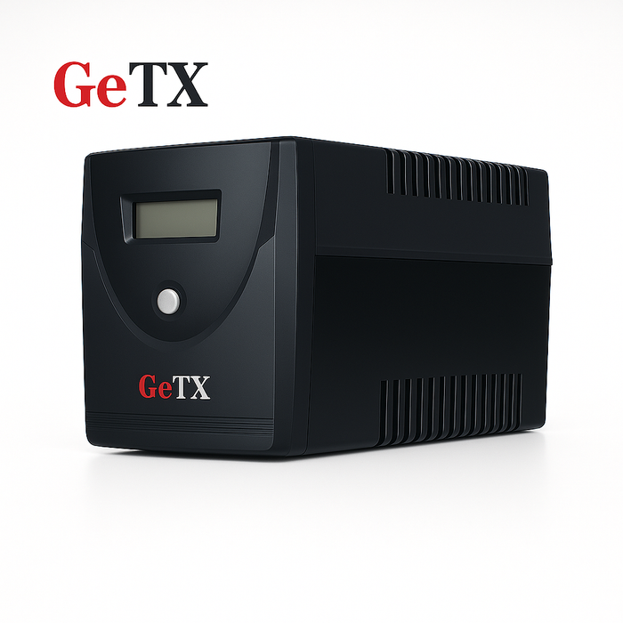UPS GeTX GXK-1500-C (1500VA, 1.5KV), Line interactive, LCD Battery 12v-9a *2 - شركة القيم العالمية للحاسبات