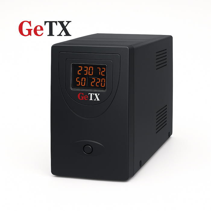 UPS GeTX GXK-2000-C (2000VA, 2KV) Line interactive , 12V9Ax2 Battery - Yellow Box - شركة القيم العالمية للحاسبات
