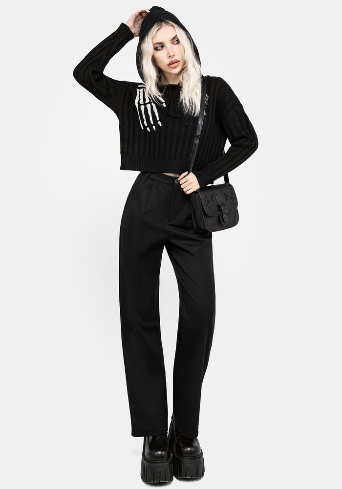 Volar Embroidered Knit Hoodie