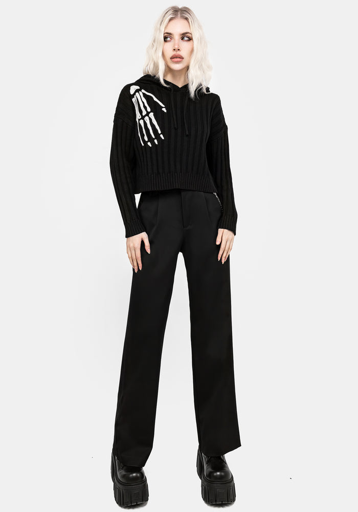 Volar Embroidered Knit Hoodie