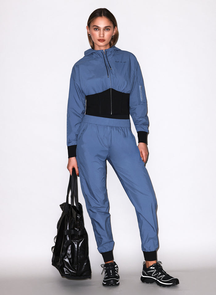 Warm Up Track Pant-storm blue-flat