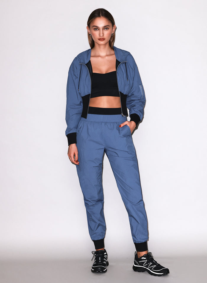 Warm Up Track Pant-storm blue