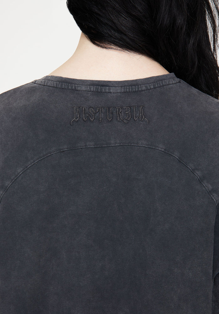 Wicked Toile Dropped Shoulder Cotton Tee Dress