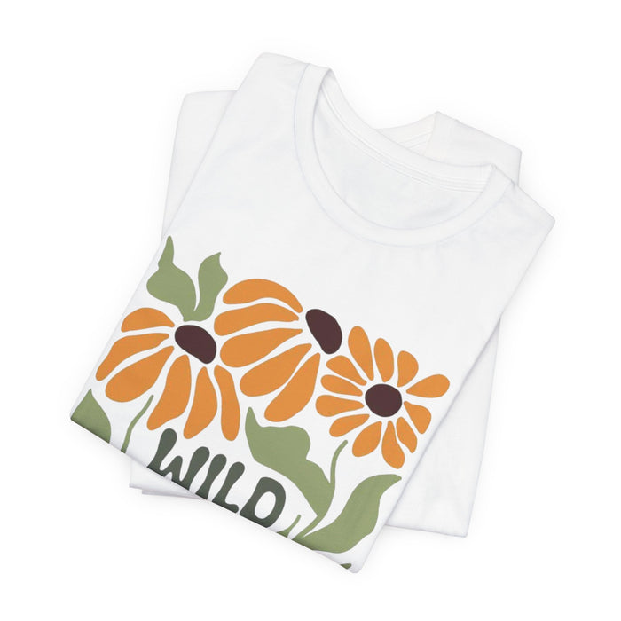 Wild Soul Floral Tee — Retro Sunflower Graphic T-Shirt