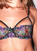 Wildfleur Balconette Bra-black-Fleur du Mal