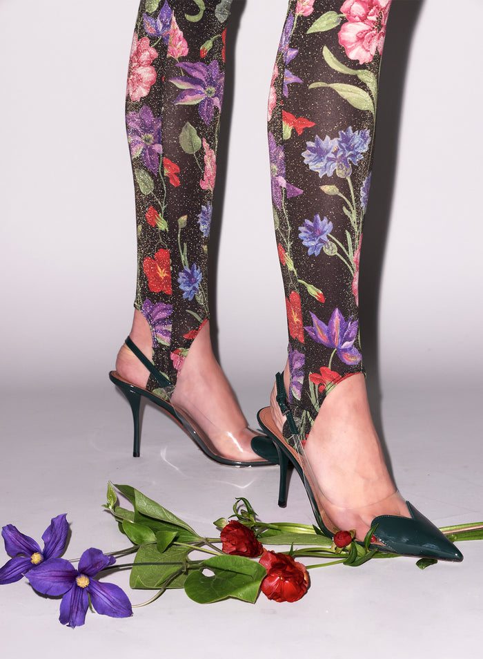 Wildfleur Stirrup Legging-wildflower print