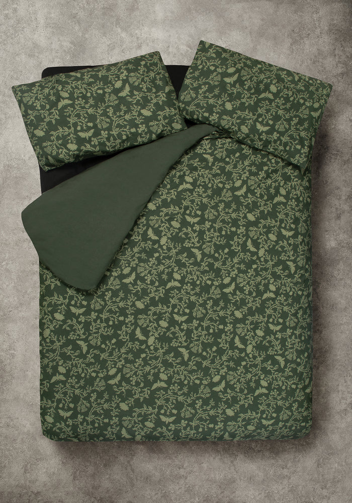 Wildwood Floral Print Cotton Bedding Set - US Queen