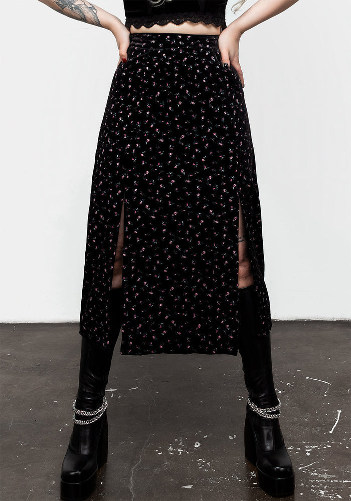 Woe Midi Split Skirt