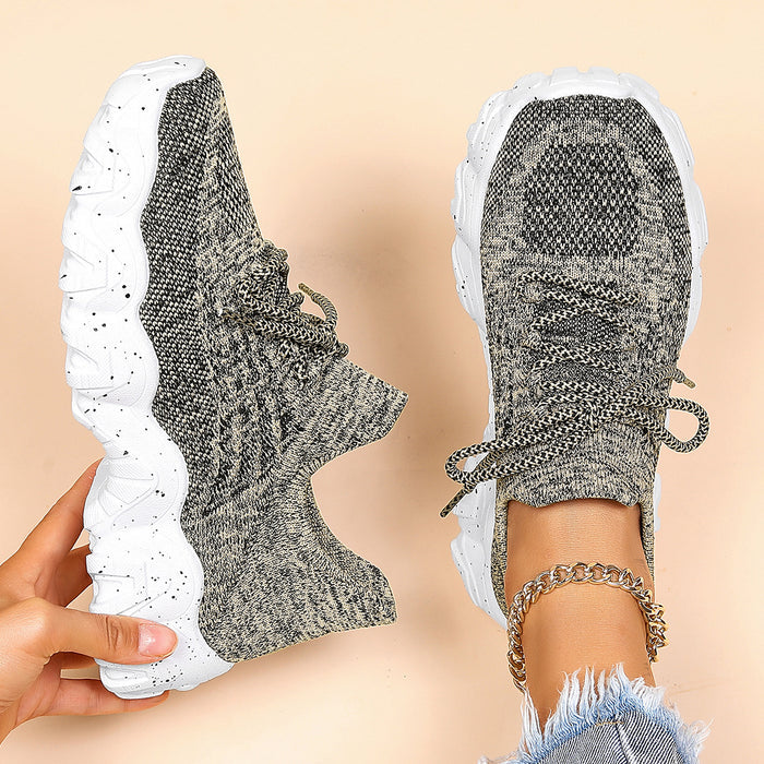 Women's Four Seasons Leisure Flying Weaving sneaker