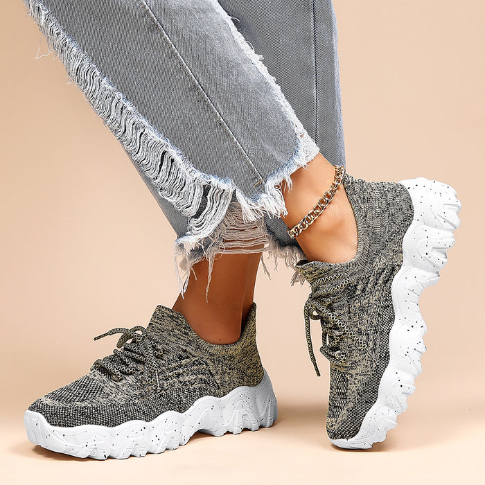 Women's Four Seasons Leisure Flying Weaving sneaker