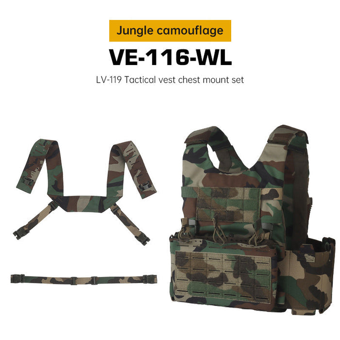 woodland m81 or tigerstripe Tactical Chest Rig Set