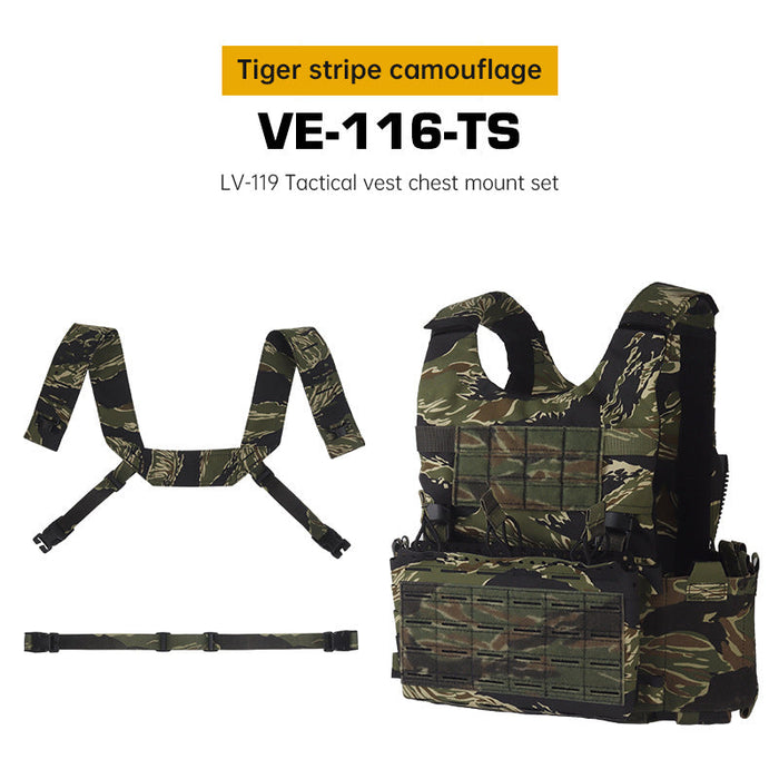 woodland m81 or tigerstripe Tactical Chest Rig Set