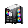 Xigmatek Aqua V Mid Tower Case , 7 Fan - Black