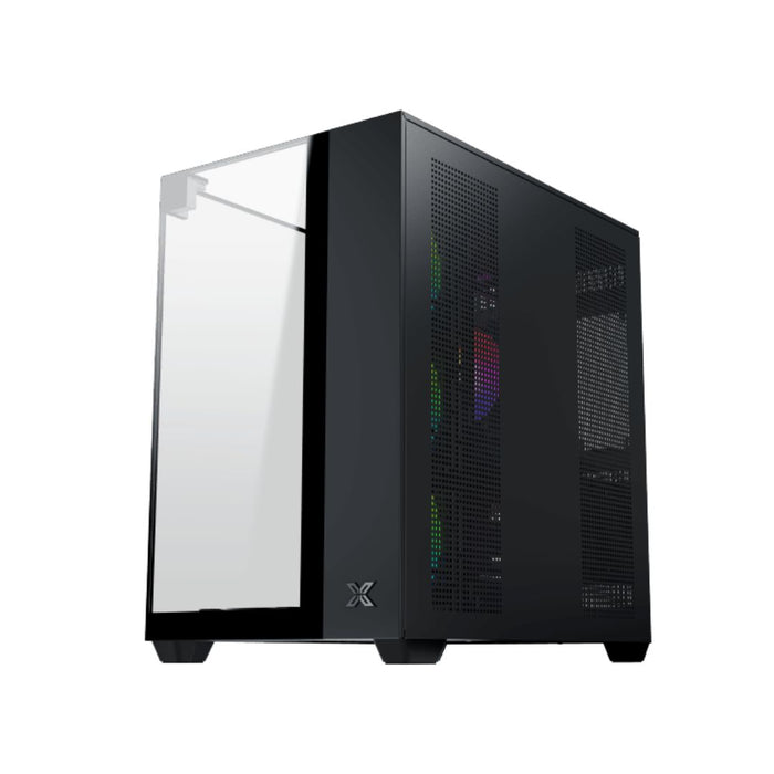 Xigmatek Aqua V Mid Tower Case , 7 Fan - Black