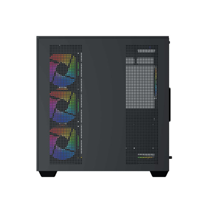 Xigmatek Aqua V Mid Tower Case , 7 Fan - Black