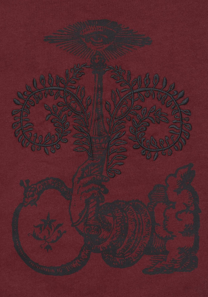 Xove Medieval Graphic Boxy Crop Cotton T-Shirt