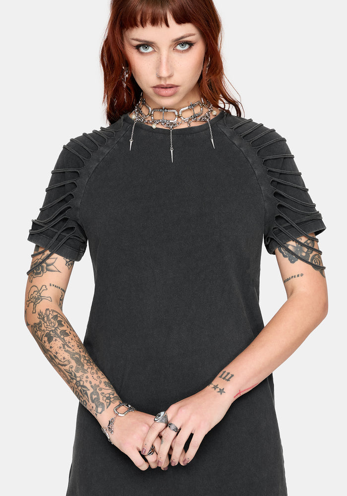 Zuri Distressed Mini Dress